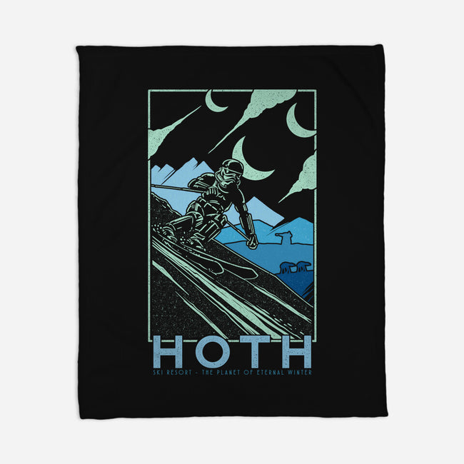Hoth Ski Resort-None-Fleece-Blanket-sebasebi