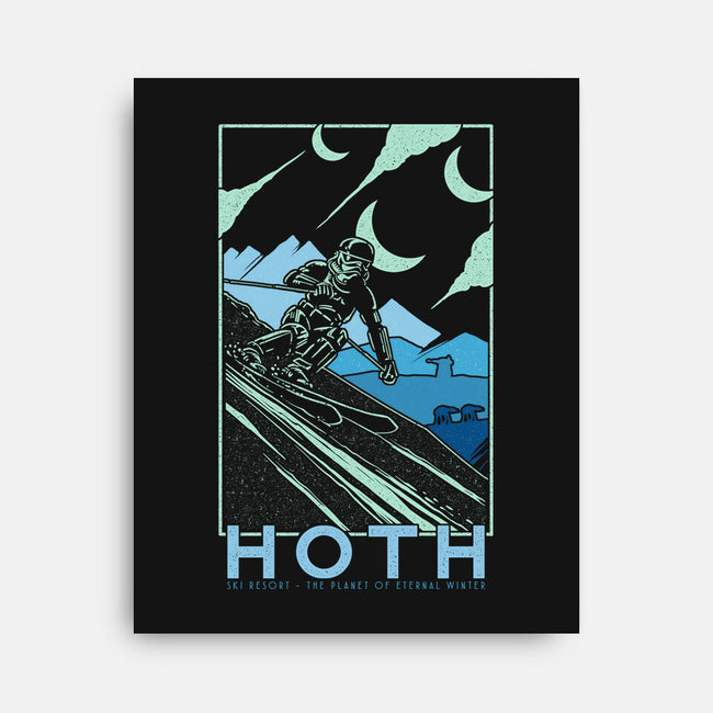 Hoth Ski Resort-None-Stretched-Canvas-sebasebi