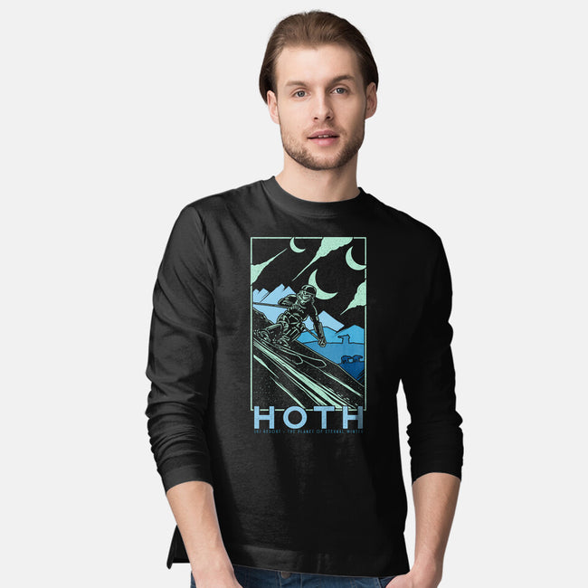 Hoth Ski Resort-Mens-Long Sleeved-Tee-sebasebi