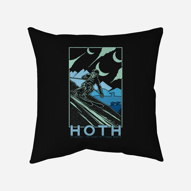 Hoth Ski Resort-None-Removable Cover w Insert-Throw Pillow-sebasebi