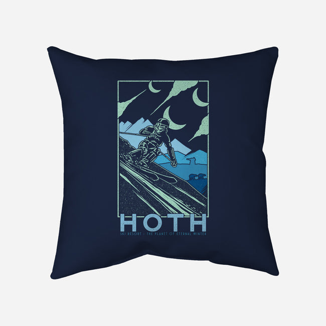 Hoth Ski Resort-None-Removable Cover w Insert-Throw Pillow-sebasebi