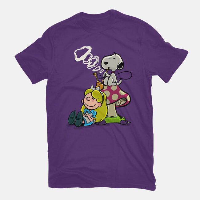 A Beagle In Wonderland-Womens-Fitted-Tee-zascanauta