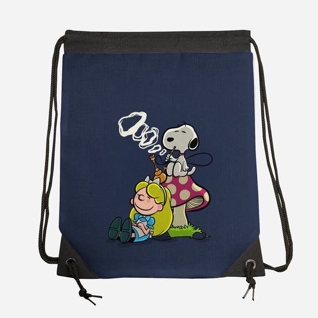 A Beagle In Wonderland-None-Drawstring-Bag-zascanauta