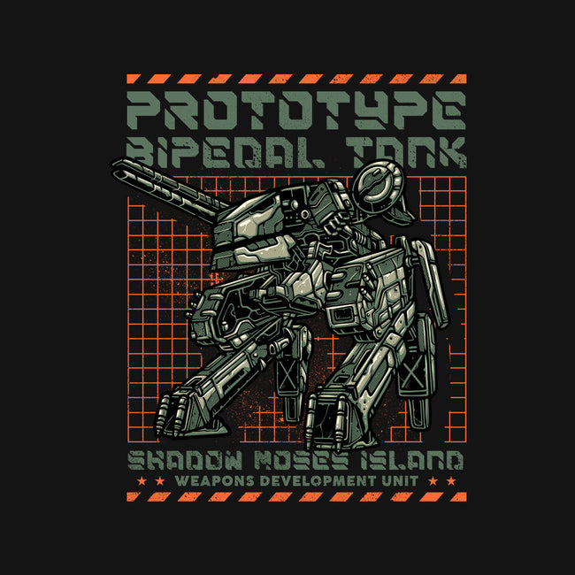 Prototype Bipedal Tank-None-Polyester-Shower Curtain-momma_gorilla