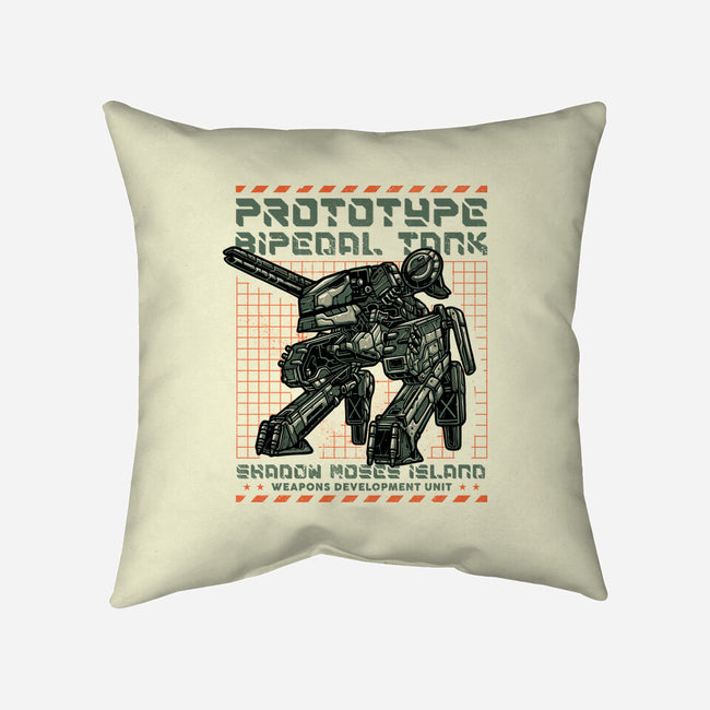 Prototype Bipedal Tank-None-Removable Cover w Insert-Throw Pillow-momma_gorilla