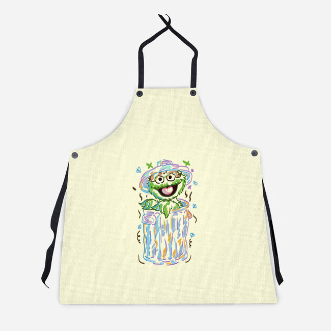 Trash Puppet-Unisex-Kitchen-Apron-nickzzarto