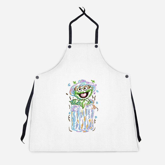 Trash Puppet-Unisex-Kitchen-Apron-nickzzarto