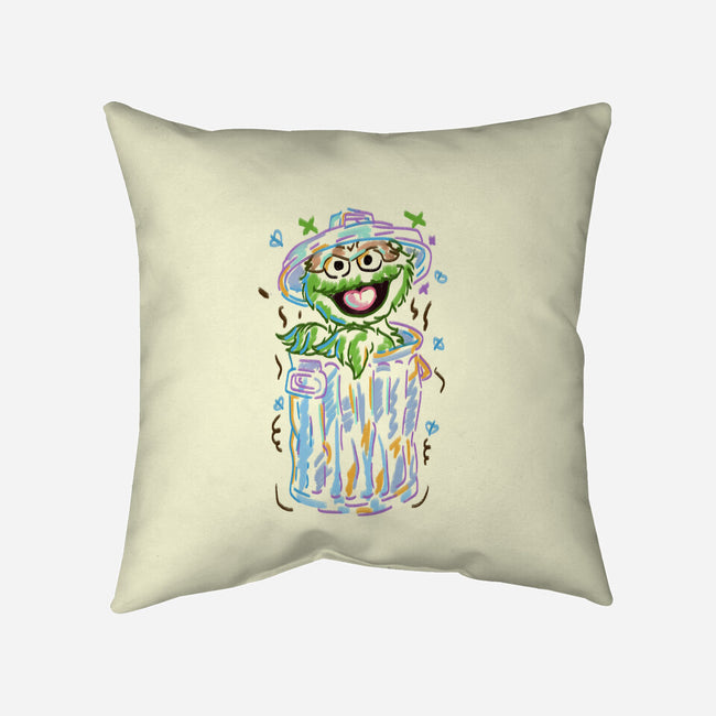 Trash Puppet-None-Removable Cover w Insert-Throw Pillow-nickzzarto