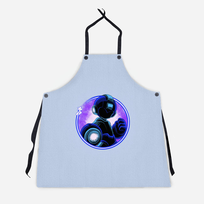 Blue Metal Hero-Unisex-Kitchen-Apron-rmatix
