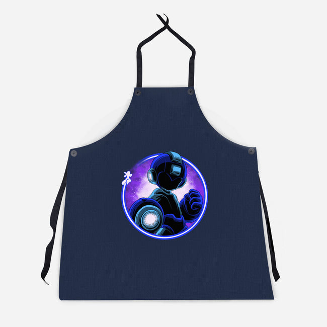 Blue Metal Hero-Unisex-Kitchen-Apron-rmatix
