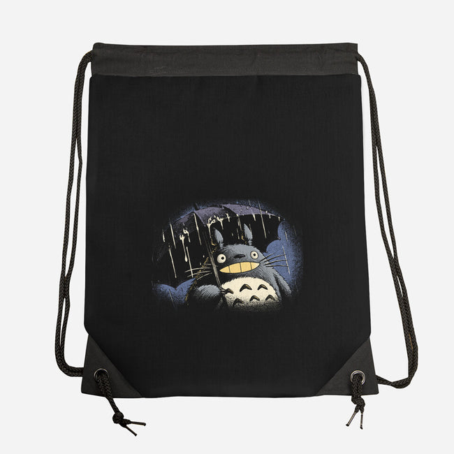 Rainy Day Guardian-None-Drawstring-Bag-Popnotic