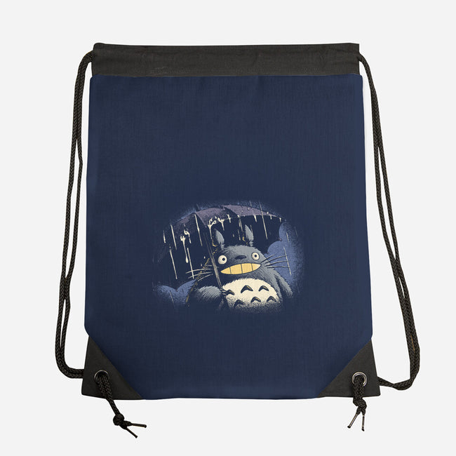 Rainy Day Guardian-None-Drawstring-Bag-Popnotic