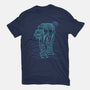 Neon Line-Art Armored Walker-Mens-Premium-Tee-Astrobot Invention