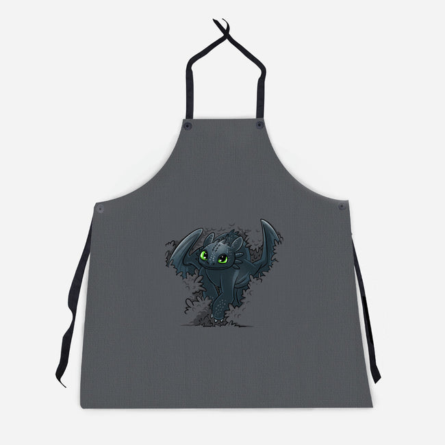 Dragon In The Bushes-Unisex-Kitchen-Apron-zascanauta