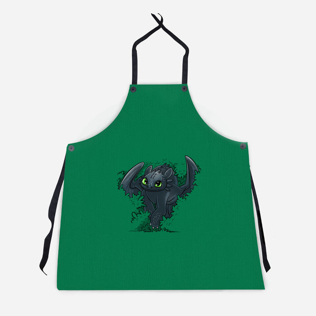 Dragon In The Bushes-Unisex-Kitchen-Apron-zascanauta
