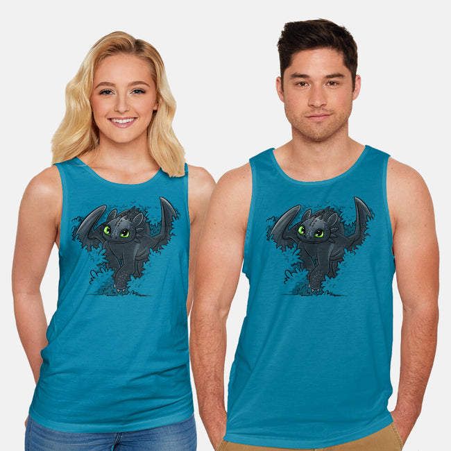 Dragon In The Bushes-Unisex-Basic-Tank-zascanauta