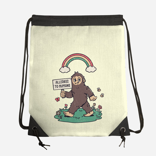 Allergic To All Humans-None-Drawstring-Bag-rarpoint