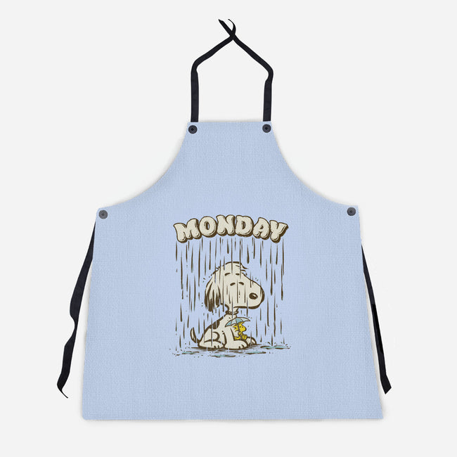 Monday Rainy Mood-Unisex-Kitchen-Apron-kg07
