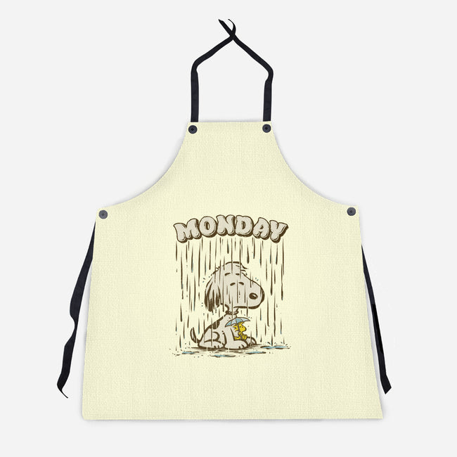 Monday Rainy Mood-Unisex-Kitchen-Apron-kg07