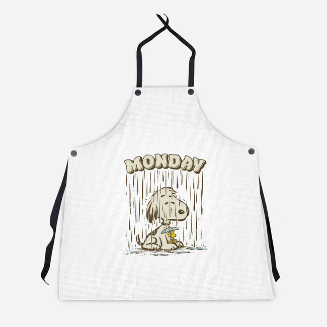 Monday Rainy Mood-Unisex-Kitchen-Apron-kg07