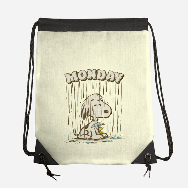 Monday Rainy Mood-None-Drawstring-Bag-kg07