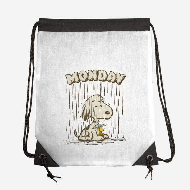 Monday Rainy Mood-None-Drawstring-Bag-kg07