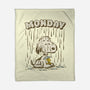 Monday Rainy Mood-None-Fleece-Blanket-kg07