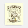 Monday Rainy Mood-None-Stretched-Canvas-kg07