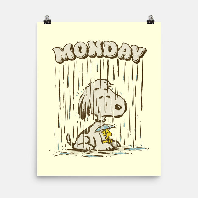 Monday Rainy Mood-None-Matte-Poster-kg07