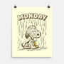 Monday Rainy Mood-None-Matte-Poster-kg07