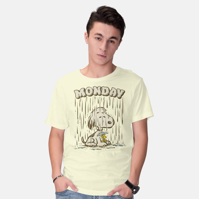 Monday Rainy Mood-Mens-Basic-Tee-kg07