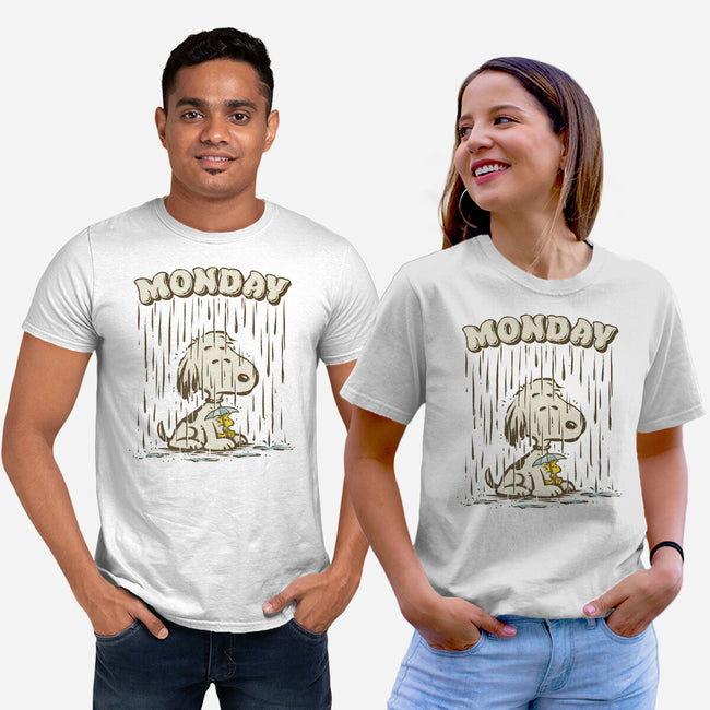 Monday Rainy Mood-Unisex-Basic-Tee-kg07