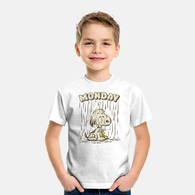 Monday Rainy Mood-Youth-Basic-Tee-kg07