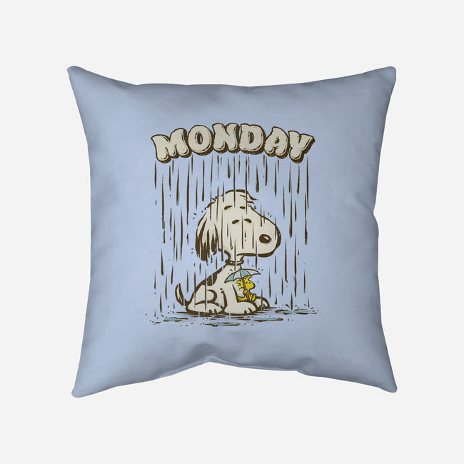 Monday Rainy Mood-None-Removable Cover w Insert-Throw Pillow-kg07