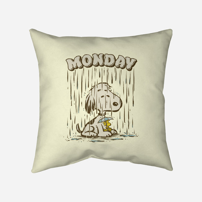 Monday Rainy Mood-None-Removable Cover w Insert-Throw Pillow-kg07