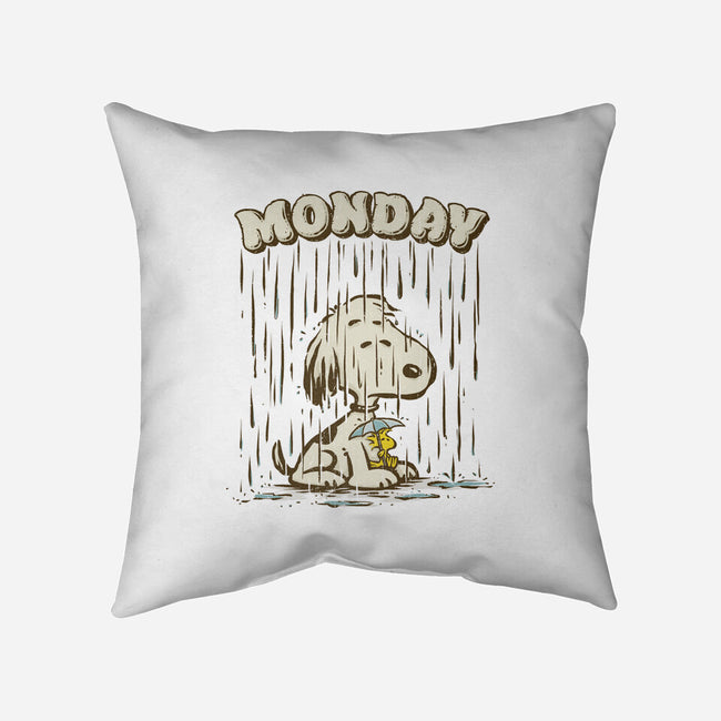 Monday Rainy Mood-None-Removable Cover w Insert-Throw Pillow-kg07