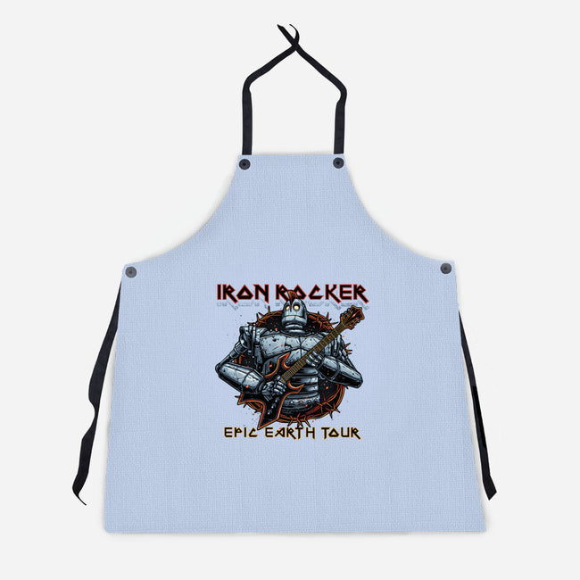 Iron Rocker-Unisex-Kitchen-Apron-momma_gorilla