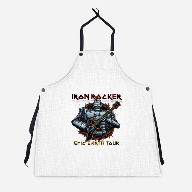 Iron Rocker-Unisex-Kitchen-Apron-momma_gorilla