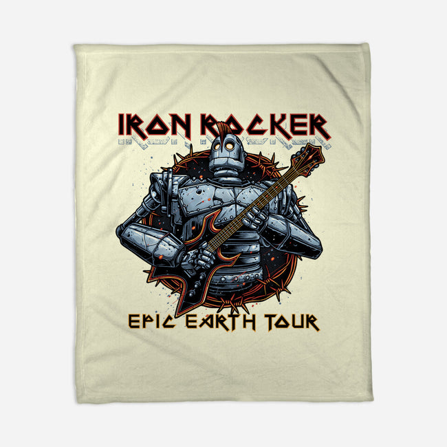 Iron Rocker-None-Fleece-Blanket-momma_gorilla
