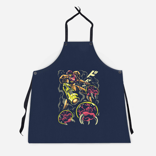 Larva Swarm-Unisex-Kitchen-Apron-arace
