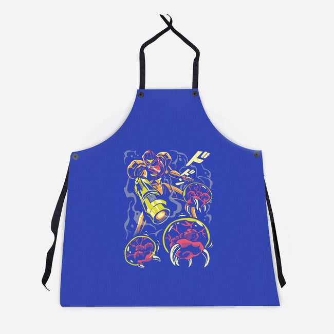 Larva Swarm-Unisex-Kitchen-Apron-arace