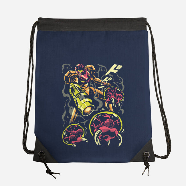 Larva Swarm-None-Drawstring-Bag-arace