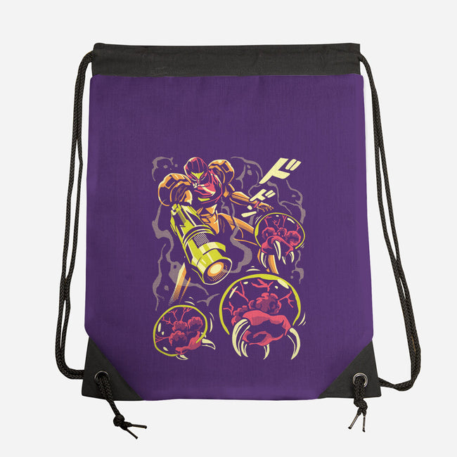 Larva Swarm-None-Drawstring-Bag-arace