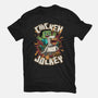Chicken Kid Cube Game-Womens-Basic-Tee-Studio Mootant