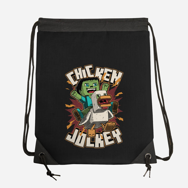 Chicken Kid Cube Game-None-Drawstring-Bag-Studio Mootant