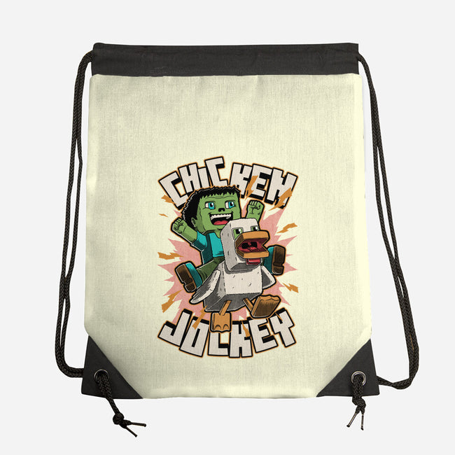 Chicken Kid Cube Game-None-Drawstring-Bag-Studio Mootant