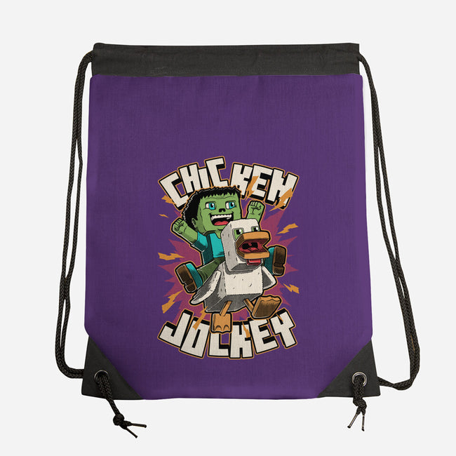 Chicken Kid Cube Game-None-Drawstring-Bag-Studio Mootant
