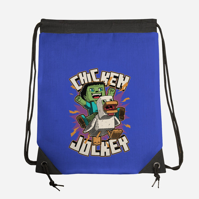 Chicken Kid Cube Game-None-Drawstring-Bag-Studio Mootant