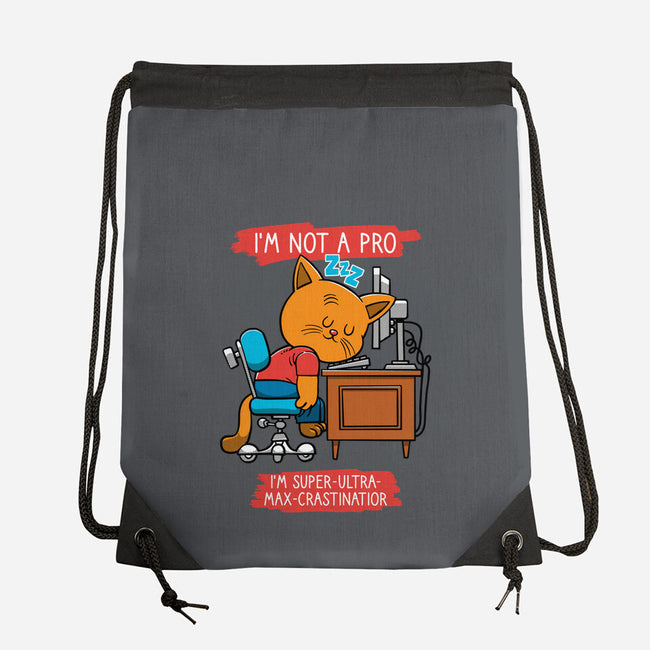 Expert Procrastinator-None-Drawstring-Bag-imisko