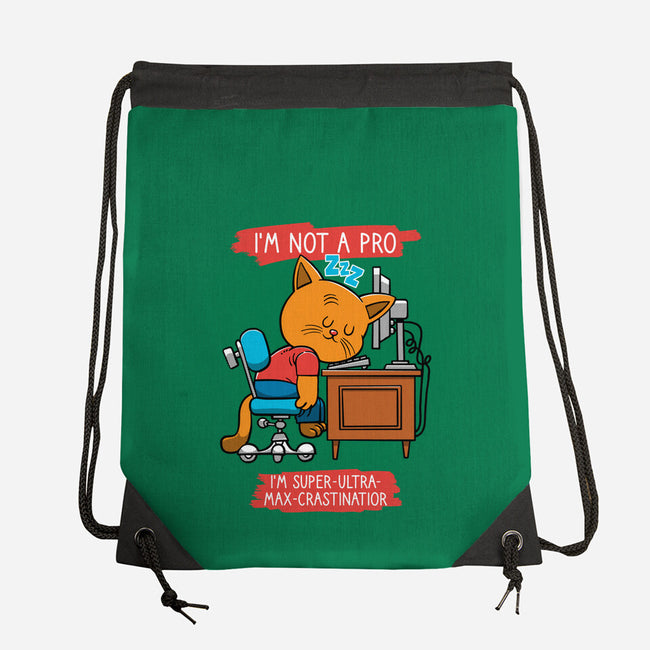 Expert Procrastinator-None-Drawstring-Bag-imisko